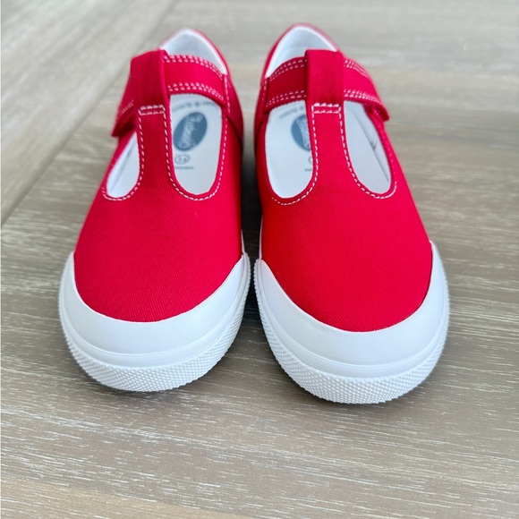 FootMates Kids Bright Red Sneakers (Drew) - Picture 3 of 9